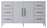 Home Living 60" Single Bathroom Vanity, Grey