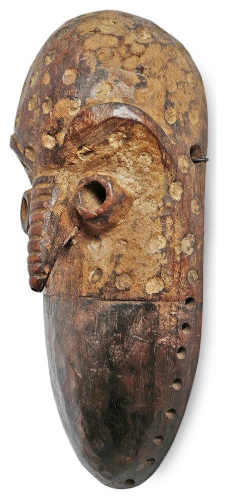Consigned Vintage Carved Dotted Lega Mask