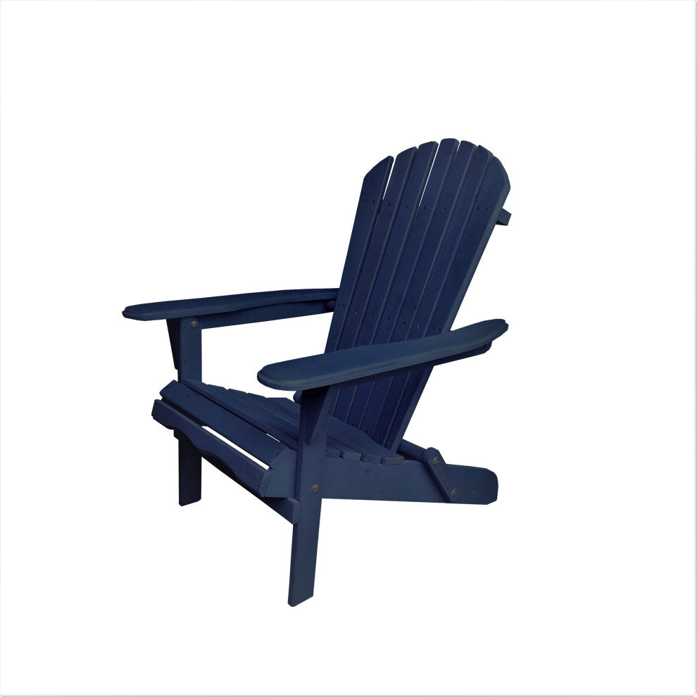 Oceanic Adirondack Chair, Navy Blue, Set of 4