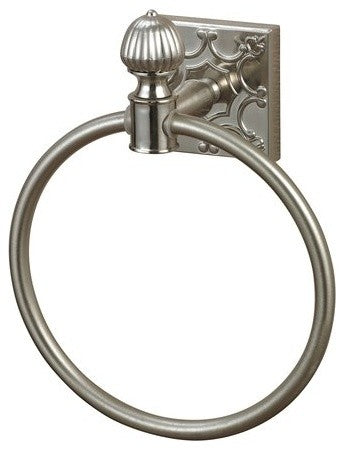 Sterling Industries Brushed Steel 6" Bathroom Towel Ring