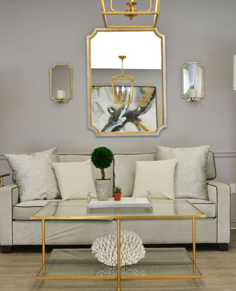 Tulip Silver And Gold Wall Mirror