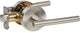 Cira Contemporary Door Levers, Satin Nickel, Passage Lever