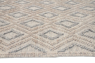 Chloe Diamond Area Rug, Natural/Grey, 5' X 7'