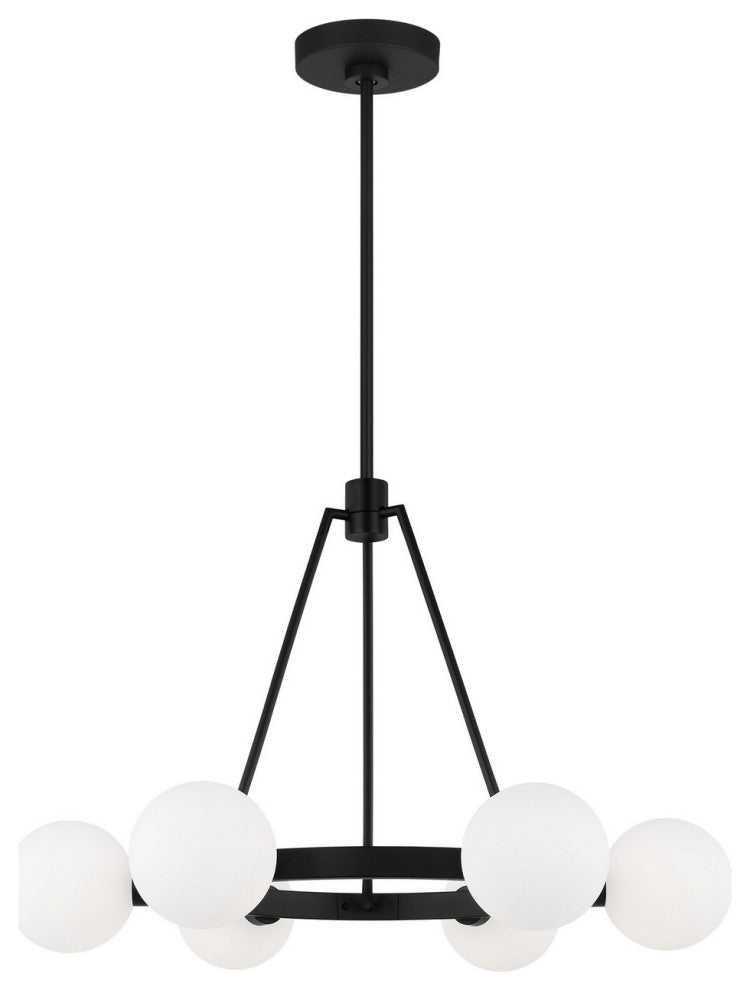 Clybourn 6-Light Chandelier, Midnight Black