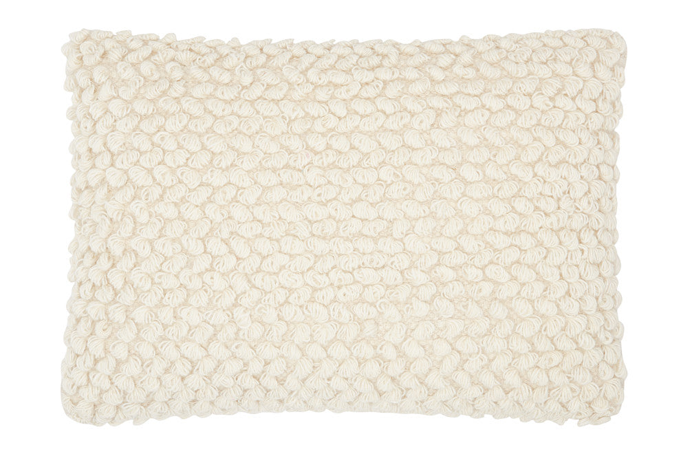 Mina Victory DC142 Throw Pillow, Ivory, 14" x 20"