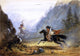 Alfred Jacob Miller Snake Indian Pursuing a Crow Horse Thief Wall Decal