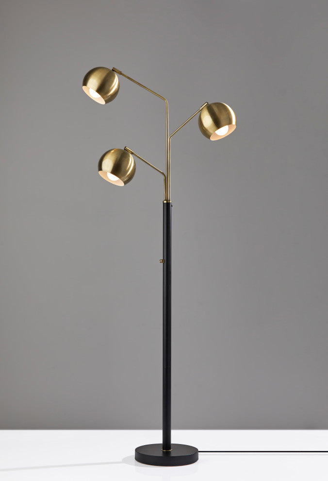 Emerson Tree Lamp, Antique Brass
