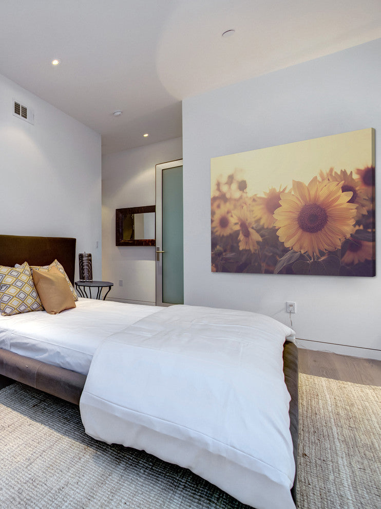 Marmont Hill, "Sunflower September" Painting Print on Wrapped Canvas, 39x30