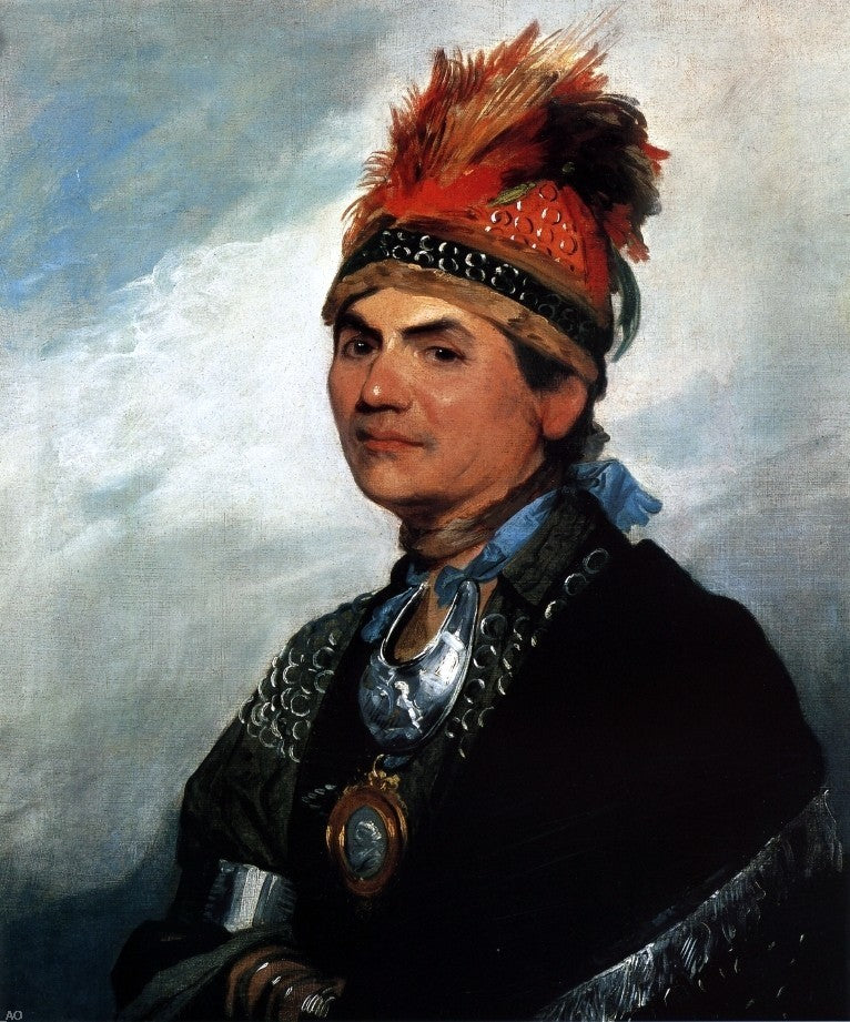 Gilbert Stuart Joseph Brant, Gallery Wrapped Canvas Print, 20"x25"