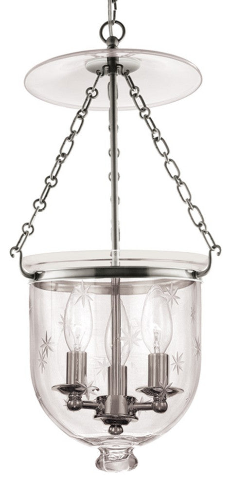 Hudson Valley Hampton 3-Light Pendant, Polished Nickel