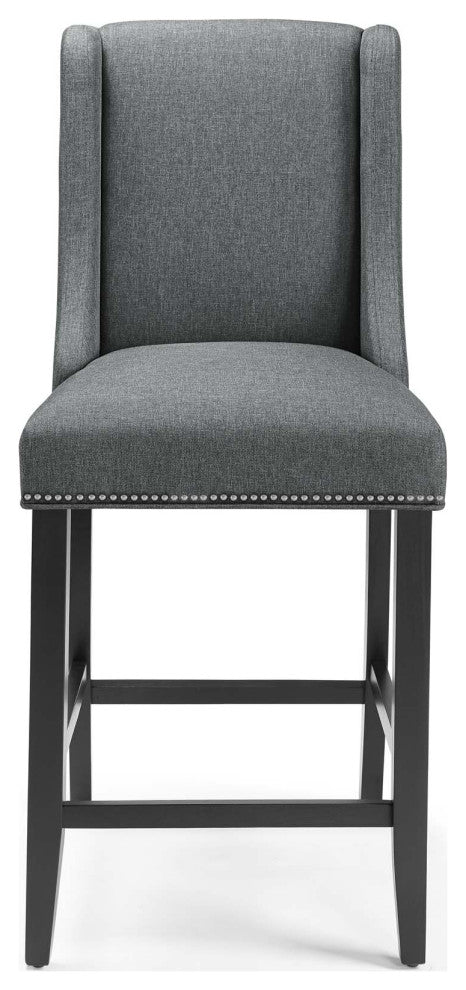 Gray Baron Upholstered Fabric Counter Stool