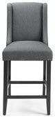 Gray Baron Upholstered Fabric Counter Stool