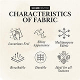 Gold, Turquoise Blue Art Silk Fabric By The Yard, 2 Yards For Curtain, Dress