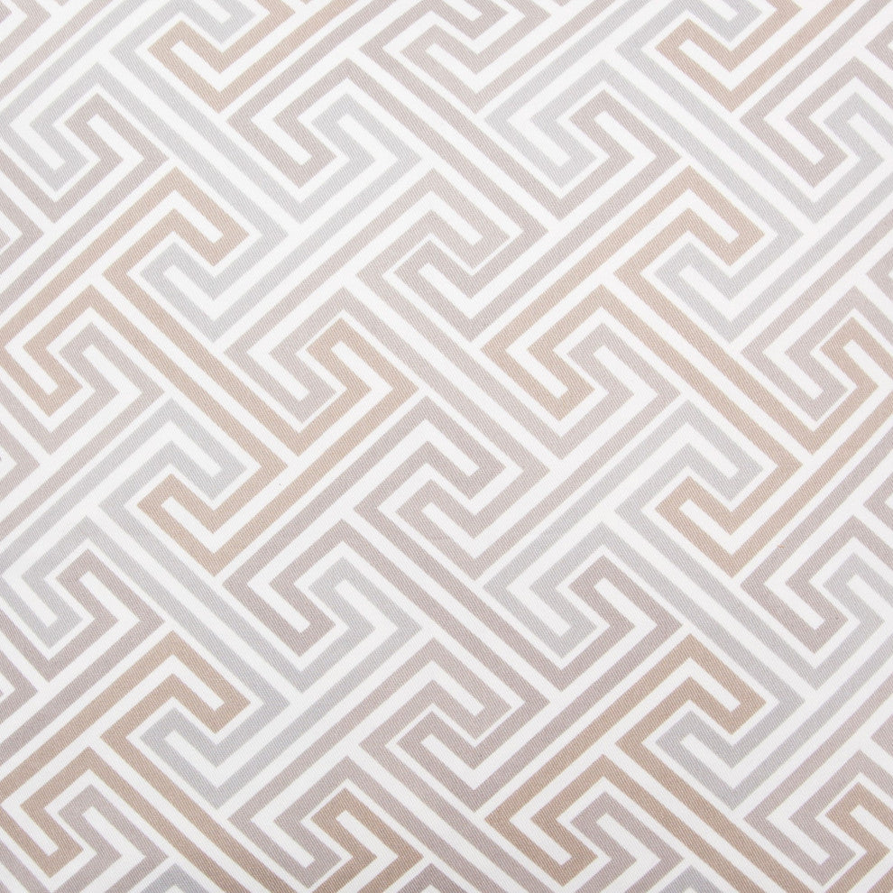 Labyrinth 22" Square Throw Pillow, Set of 2, Travertine/Gray