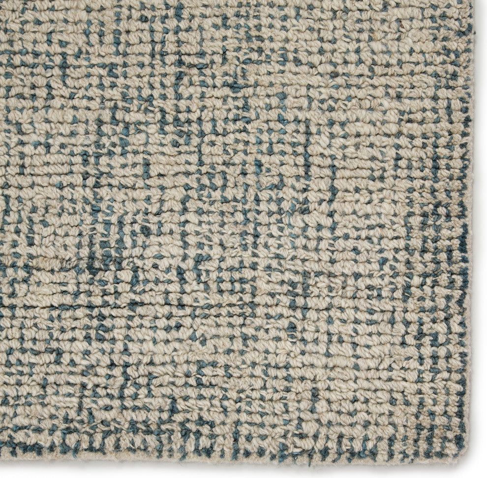 Jaipur Living Oland Handmade Abstract Blue/ Light Gray Area Rug, 9''6"x13''6"