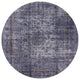 Ahgly Company Indoor Round Mid-Century Modern Area Rugs, 8' Round