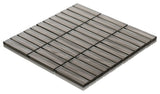 Modket Brown Wave Metallic Stack Mosaic Tile Kitchen Backsplash TDH41MO