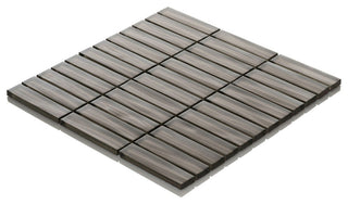 Modket Brown Wave Metallic Stack Mosaic Tile Kitchen Backsplash TDH41MO