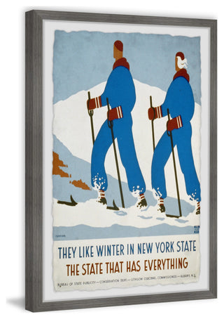 "Winter in NY State" Framed Painting Print, 8x12