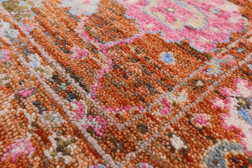 4' 2" X 6' 3" Turkish Oushak Handmade Wool Rug - Q13668