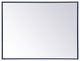 Elegant Decor MR43040BL Metal Frame Rectangle Mirror, 30"x40", Blue