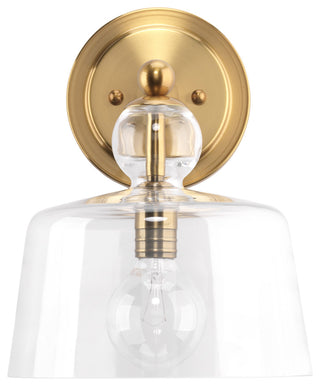 Hudson Glass Wall Sconce, Brass