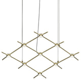 Sonneman 21Q-RC3312-27 Constellation Aquarius Minor 9 Light 67"W - Satin Brass