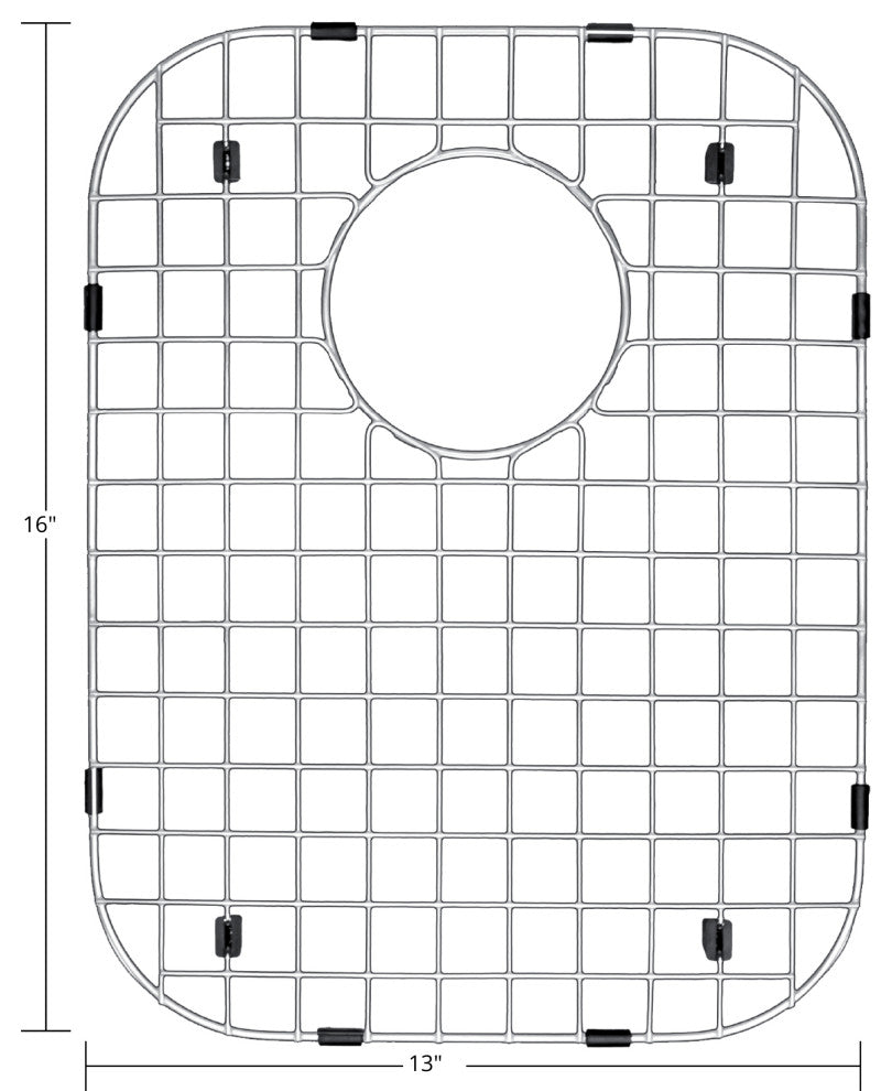 Karran GR-3009 Stainless Steel Grid 13"x16" fits on PU23R and PU53R Large Bowl