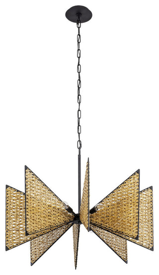 Machina 8-Lt Chandelier - Matte Black/Sulahiya