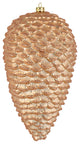 Vickerman N187380D 10" Cafe Latte Matte Glitter Pinecone Christmas Ornament