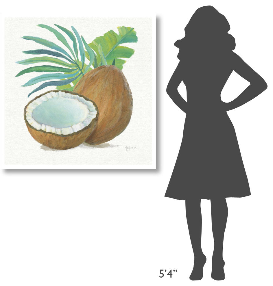 "Coconut Palm III" Digital Paper Print by Mary Urban, 38"x38"