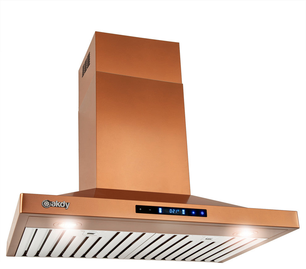 AKDY 30"� Wall Mount Copper Stainless Steel Range Hood
