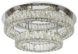 Monroe LED Light Chrome Flush Mount