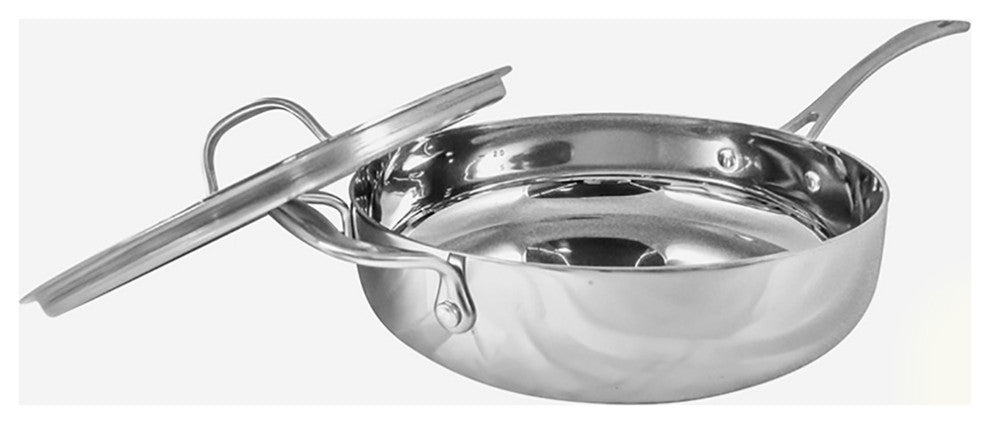 Le Chef 14-Piece Multi-Purpose Cookware Set, Orange and Silver.