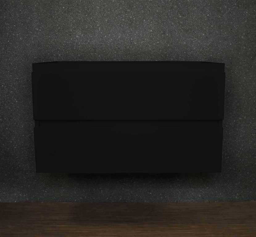 Salt 20Dx48" Floating Bathroom Vanity, Cabinet Only, Glossy Black