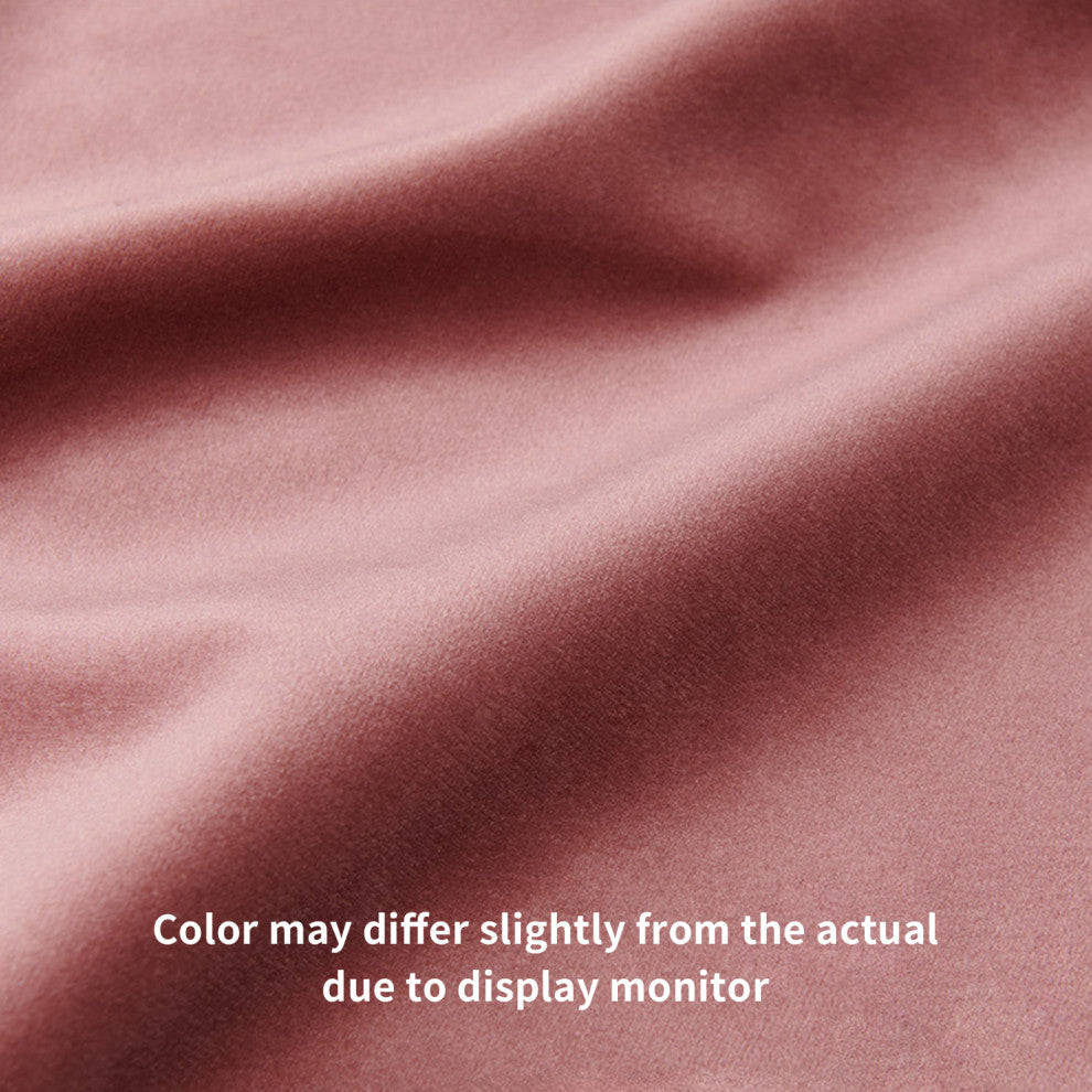 Cute Pointed Armrest Velvet Rolling Chair, Pink