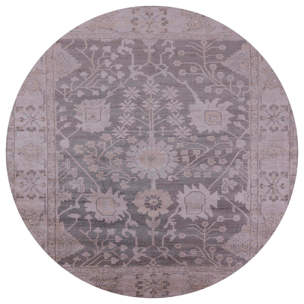 Ahgly Company Indoor Round Mid-Century Modern Area Rugs, 8' Round