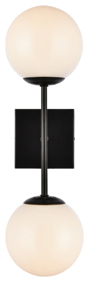 Living District Neri 2-Light Wall Sconce Black