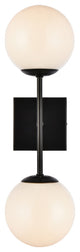Living District Neri 2-Light Wall Sconce Black