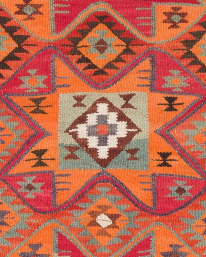 Vintage Turkish Kilim Runner 3' 5" x 10' 7", 41 in. x 127 in.