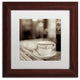 Alan Blaustein 'Tuscany Caffe II' Art, Wood Frame, White Mat, 11x11