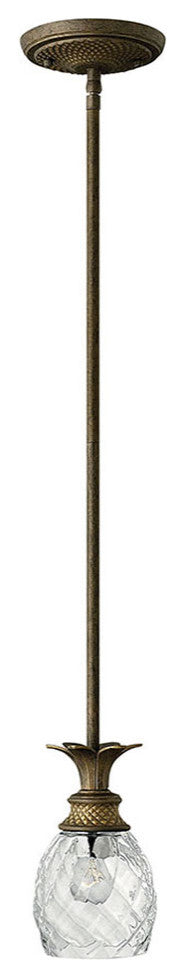 Mini-Pendant Plantation 1-Light, Pearl Bronze