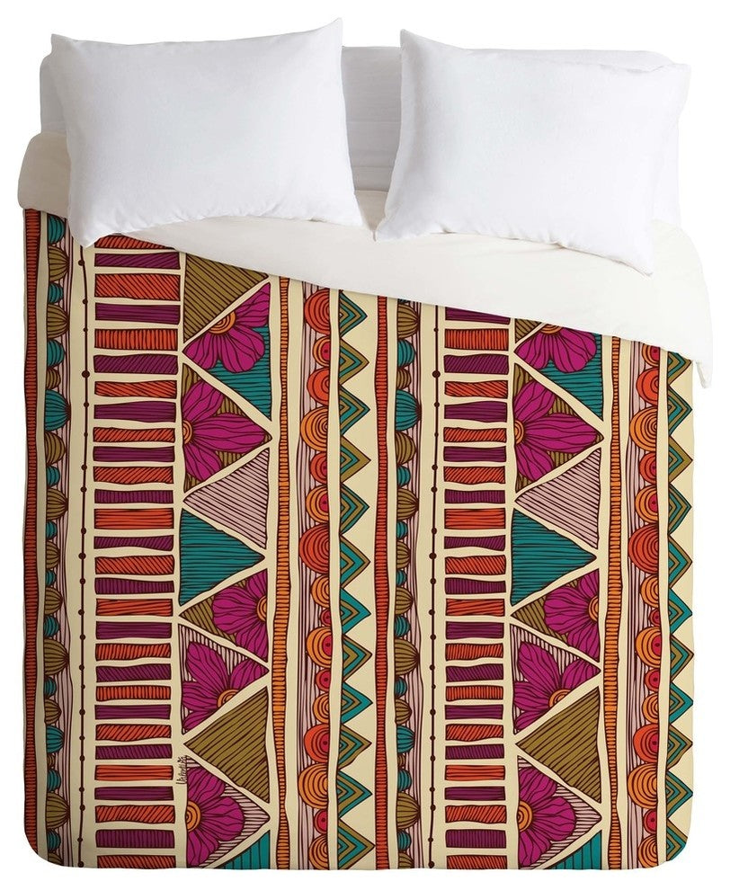 Deny Designs Valentina Ramos Ethnic Stripes Duvet Cover - Lightweight