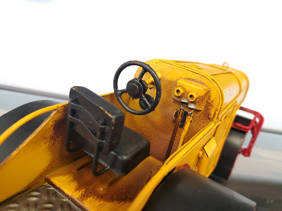 Metal Handmade Steam Roller Model, Collectible Metal Scale Model Steam Roller