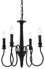 Flynn 4-Light Pendant, Black