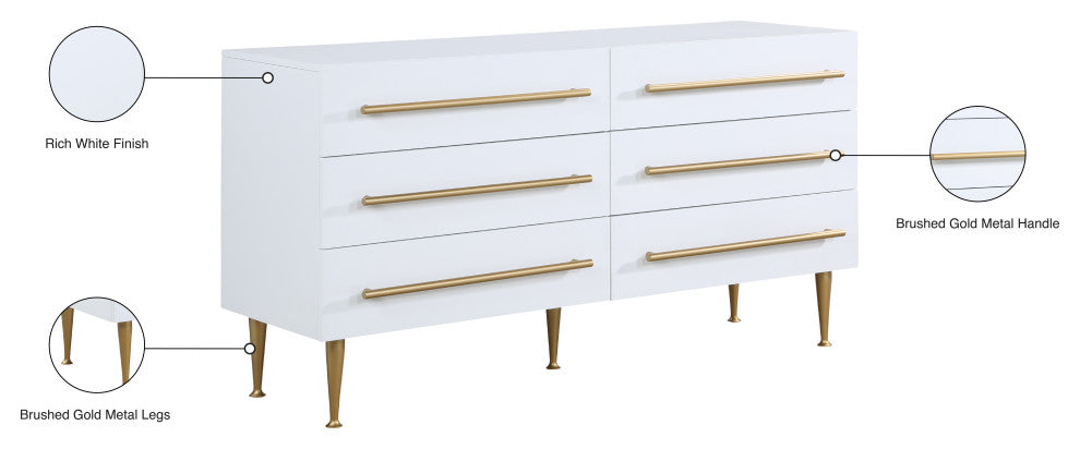 Marisol Dresser, Rich White Finish