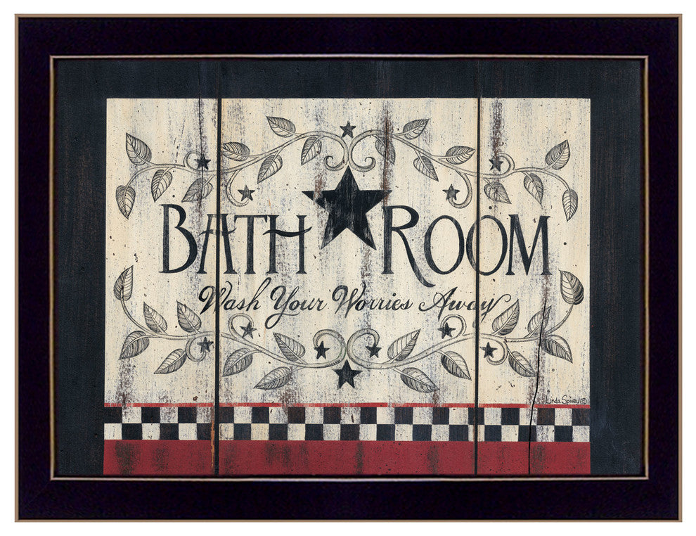 "Hot Bath" by Linda Spivey, Ready to Hang Framed Print, Black Frame