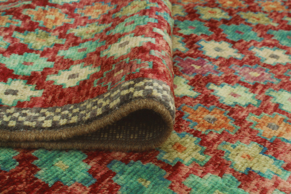 Balochi Landon Red/Orange Rug, 5'0x6'7