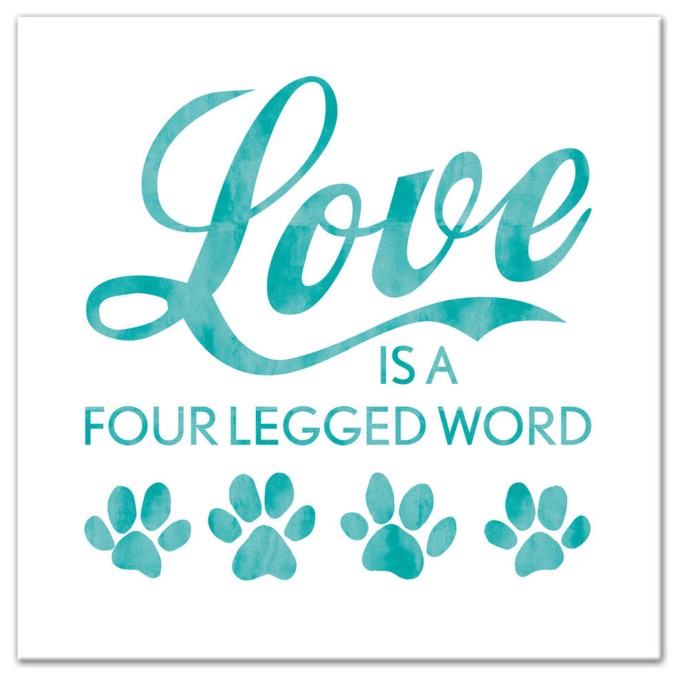 Designs Direct Four Legged Love 36x36 Canvas Wall Art
