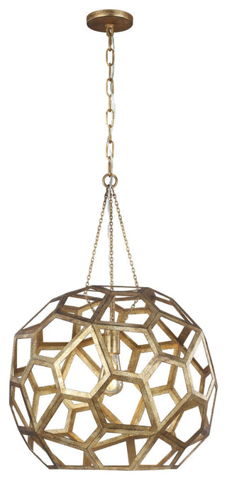1-Light Large Pendant, Antique Gild